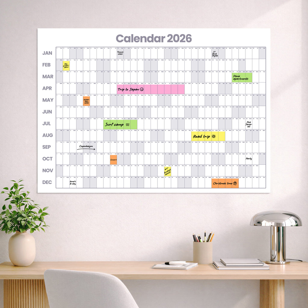 Calendar 2026 – Grey